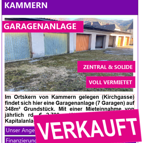 Inserat Verkauft Kammern Garagenanlage