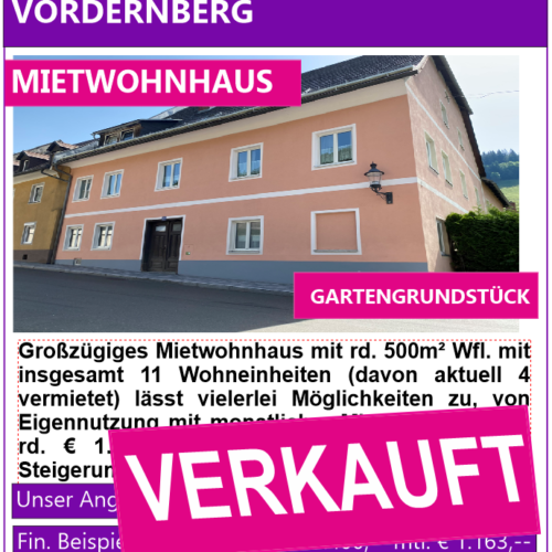 Vordernberg Verkauft